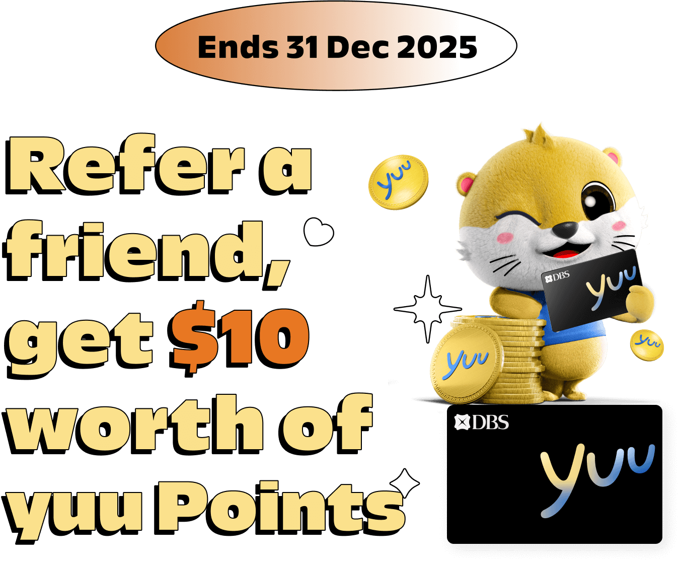 Spread the word, get $10! — yuu Rewards Club